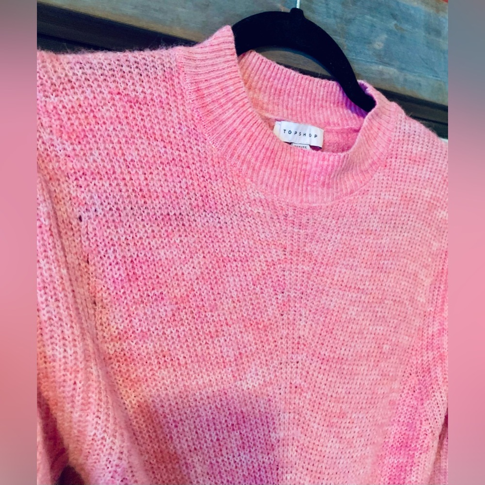 Pink crop sweater